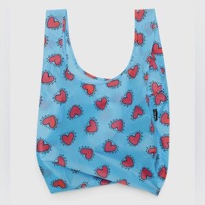 BAGGU Standard Reusable Tote - Keith Haring Hearts
